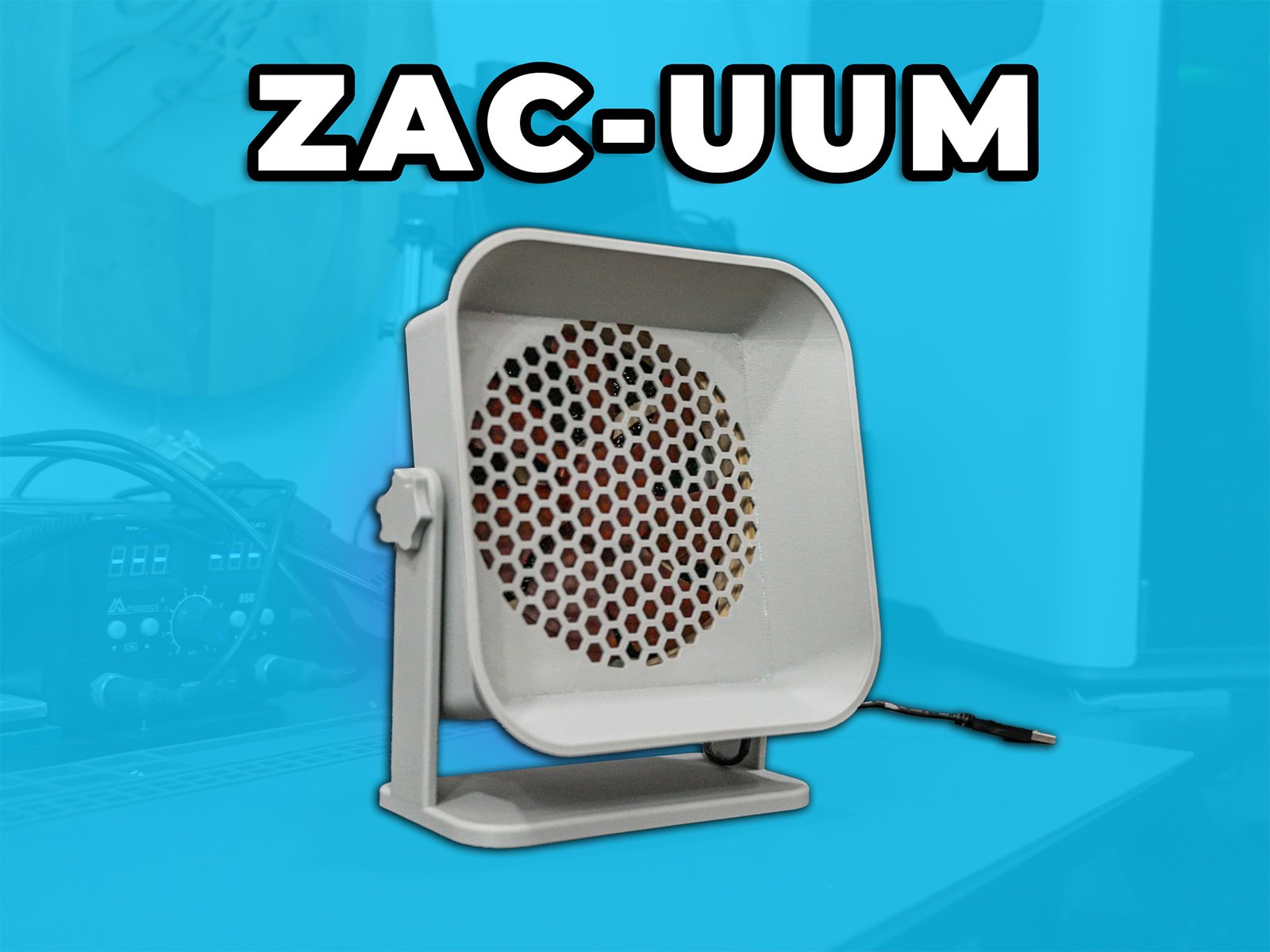 Zacuum - 3D Printable Solder Fume Extractor